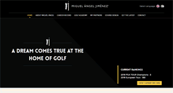 Desktop Screenshot of miguelangeljimenezgolf.com